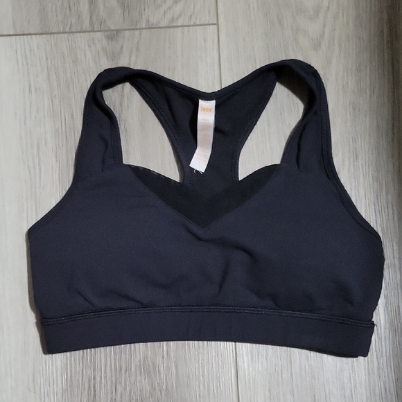 Lucy Black Sports Bra Mesh V Front Size M - Picture 2 of 3